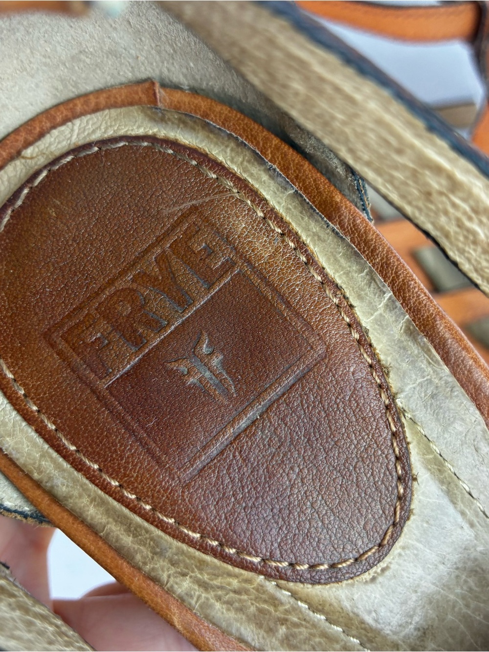 Frye Janna Flower Leather Strappy High Heels - Picture 4 of 8